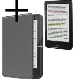NoXx NoXx Kobo Clara Colour Hoesje Met Screenprotector - Grijs