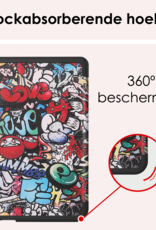 NoXx Hoes Geschikt voor Kobo Clara Colour Hoesje Bookcase Cover Book Case Hoes Sleepcover Met Screenprotector - Graffity