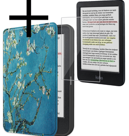 NoXx NoXx Kobo Clara Colour Hoesje Met Screenprotector - Bloesem