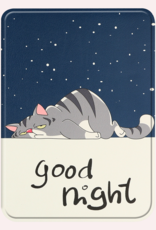 NoXx Hoes Geschikt voor Kobo Clara Colour Hoesje Bookcase Cover Book Case Hoes Sleepcover - Kat