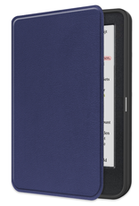 NoXx Hoes Geschikt voor Kobo Clara Colour Hoesje Bookcase Cover Book Case Hoes Sleepcover - Donkerblauw