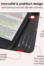 NoXx Hoes Geschikt voor Kobo Clara Colour Hoesje Bookcase Cover Book Case Hoes Sleepcover - Bloesem