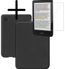 BASEY. BASEY. Kobo Clara Colour Hoesje Met Screenprotector - Zwart