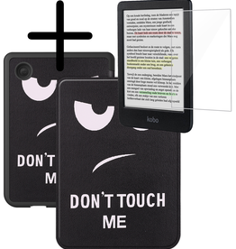 BASEY. BASEY. Kobo Clara Colour Hoesje Met Screenprotector - Don't Touch Me