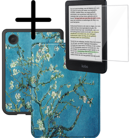 BASEY. BASEY. Kobo Clara Colour Hoesje Met Screenprotector - Bloesem