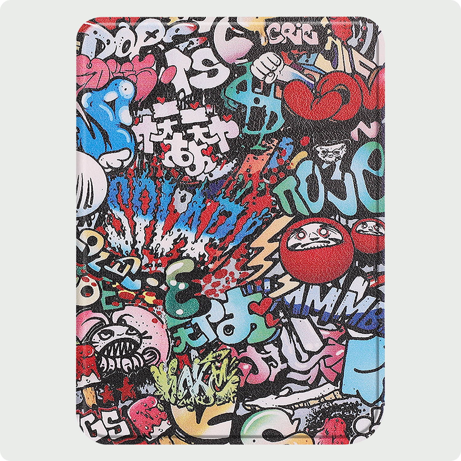 BASEY. Hoes Geschikt voor Kobo Clara BW Hoesje Bookcase Cover Hoes Met Screenprotector - Hoesje Geschikt voor Kobo Clara BW Hoes Cover Case - Graffity