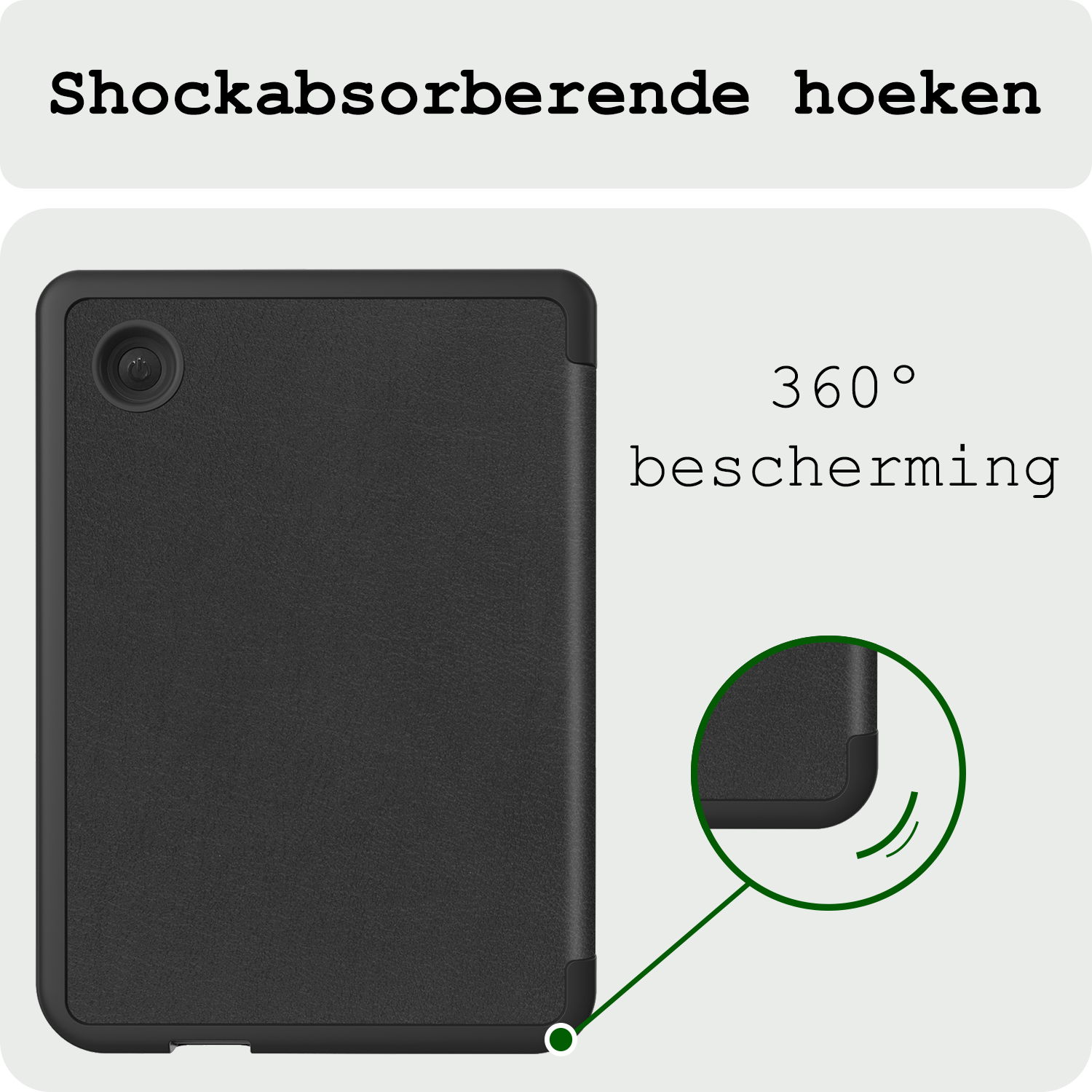 BASEY. Hoes Geschikt voor Kobo Clara BW Hoesje Bookcase Cover Hoes Met Screenprotector - Hoesje Geschikt voor Kobo Clara BW Hoes Cover Case - Zwart