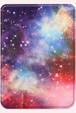 NoXx Hoes Geschikt voor Kobo Clara BW Hoesje Bookcase Cover Book Case Hoes Sleepcover Met Screenprotector - Galaxy