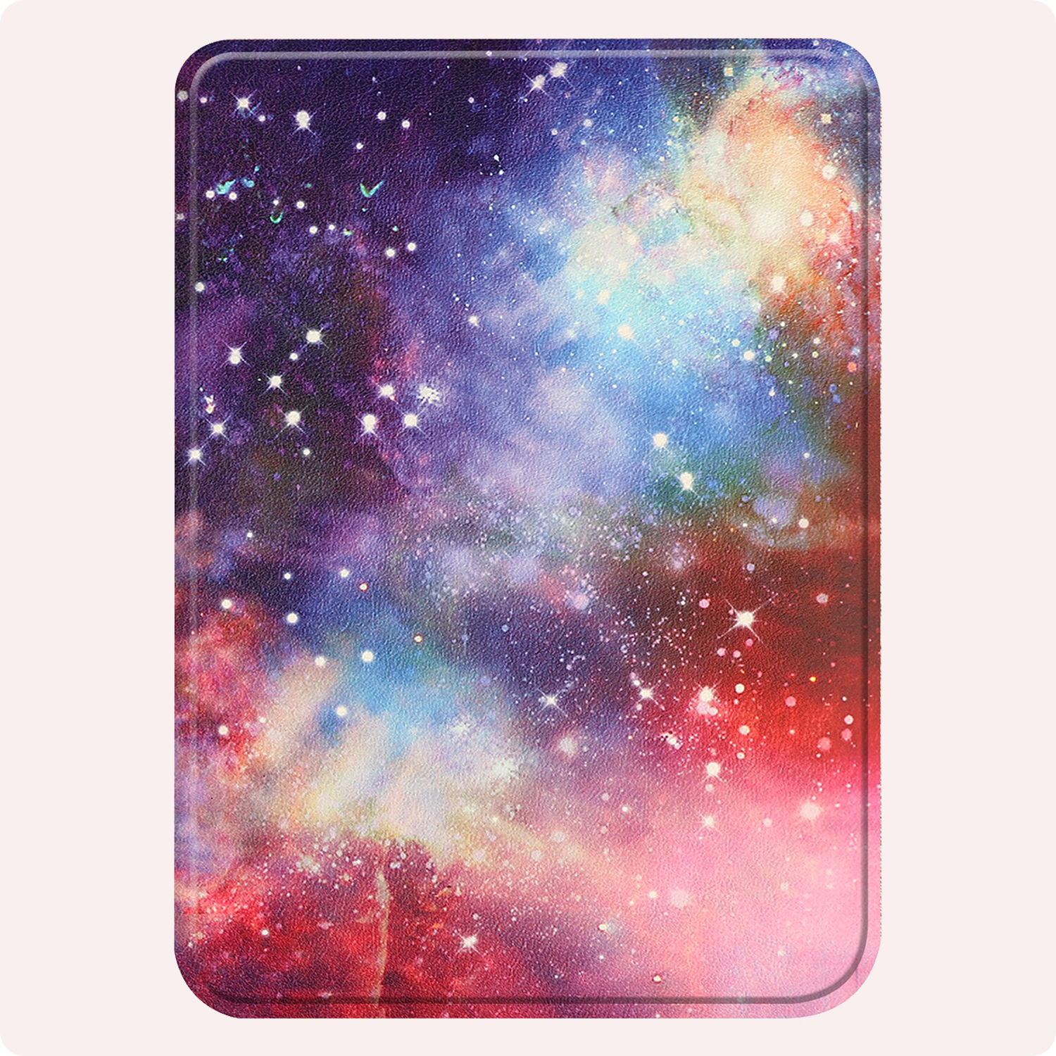 NoXx Hoes Geschikt voor Kobo Clara BW Hoesje Bookcase Cover Book Case Hoes Sleepcover Met Screenprotector - Galaxy