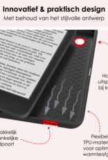 NoXx Hoes Geschikt voor Kobo Clara BW Hoesje Bookcase Cover Book Case Hoes Sleepcover Met Screenprotector - Don't Touch Me