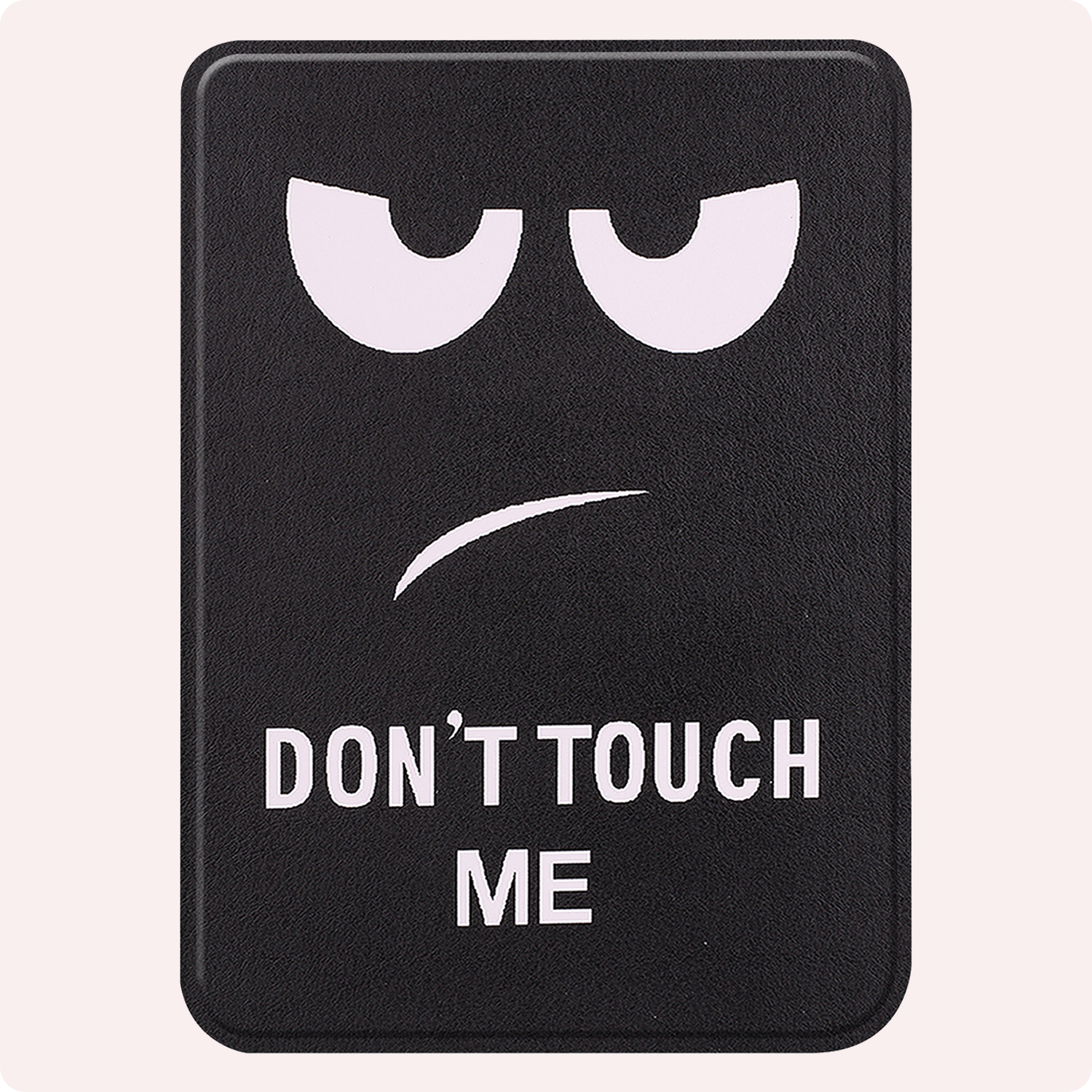 NoXx Hoes Geschikt voor Kobo Clara BW Hoesje Bookcase Cover Book Case Hoes Sleepcover Met Screenprotector - Don't Touch Me