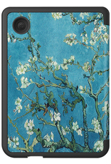 Nomfy Hoesje Geschikt voor Kobo Clara BW Hoes Book Case - Hoes Geschikt voor Kobo Clara BW Hoesje Book Cover Met Screenprotector - Bloesem
