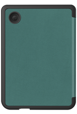 Nomfy Hoesje Geschikt voor Kobo Clara BW Hoes Book Case - Hoes Geschikt voor Kobo Clara BW Hoesje Book Cover Met Screenprotector - Donkergroen