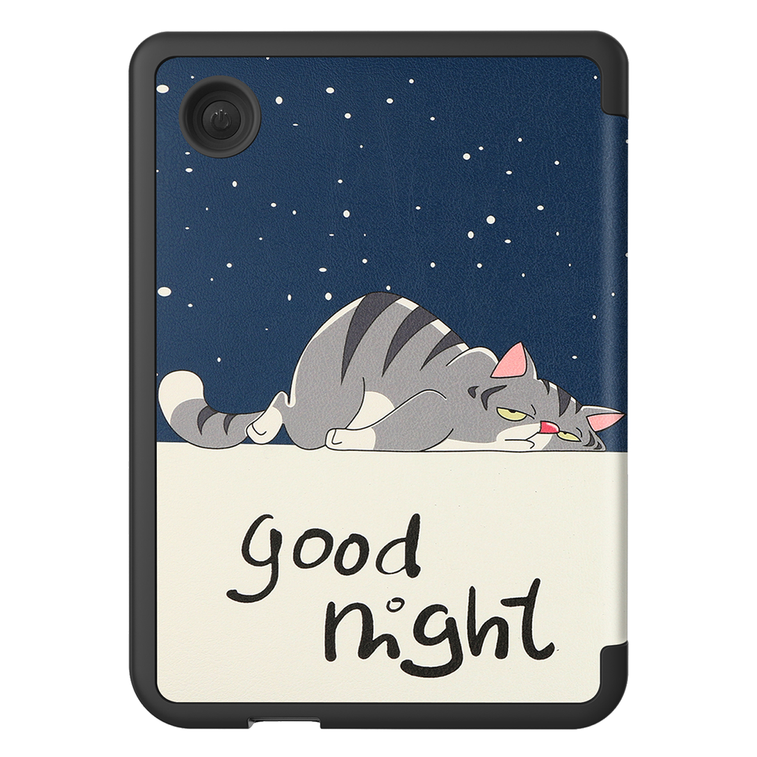 Nomfy Hoesje Geschikt voor Kobo Clara BW Hoes Book Case - Hoes Geschikt voor Kobo Clara BW Hoesje Book Cover Met Screenprotector - Kat