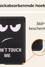 Nomfy Hoesje Geschikt voor Kobo Clara BW Hoes Book Case - Hoes Geschikt voor Kobo Clara BW Hoesje Book Cover Met Screenprotector - Don't Touch Me