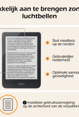 Nomfy Hoesje Geschikt voor Kobo Clara BW Hoes Book Case - Hoes Geschikt voor Kobo Clara BW Hoesje Book Cover Met Screenprotector - Zwart