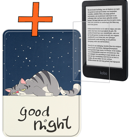 Nomfy Nomfy Kobo Clara BW Hoesje Met Screenprotector - Kat