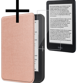 NoXx NoXx Kobo Clara BW Hoesje Met Screenprotector - Rose Goud