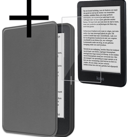 NoXx NoXx Kobo Clara BW Hoesje Met Screenprotector - Grijs