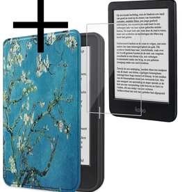 NoXx NoXx Kobo Clara BW Hoesje Met Screenprotector - Bloesem