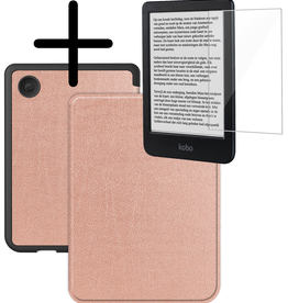BASEY. BASEY. Kobo Clara BW Hoesje Met Screenprotector - Rose Goud