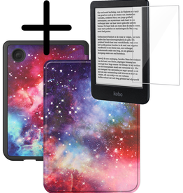 BASEY. BASEY. Kobo Clara BW Hoesje Met Screenprotector - Galaxy