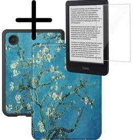 BASEY. BASEY. Kobo Clara BW Hoesje Met Screenprotector - Bloesem