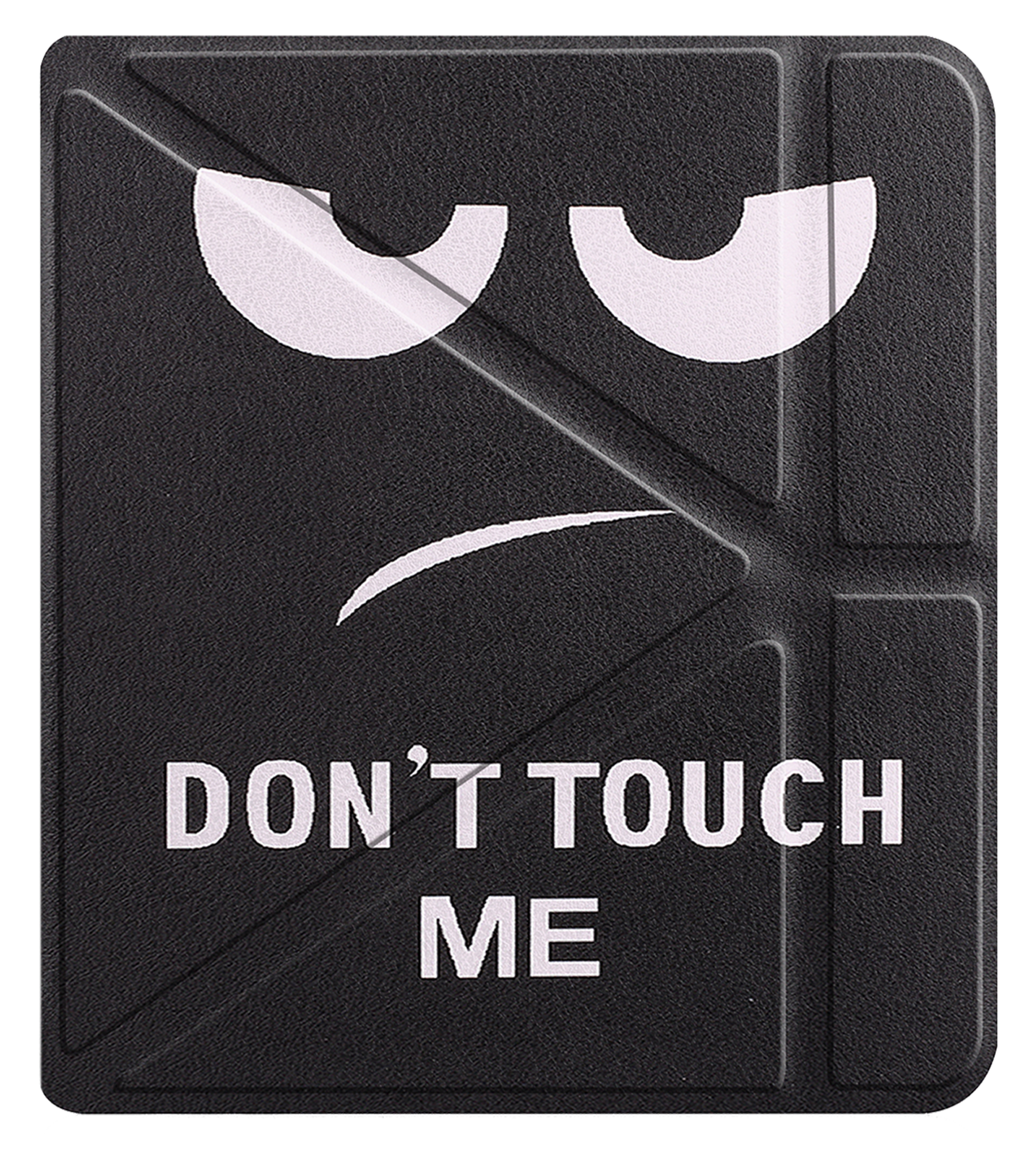 Nomfy Hoesje Geschikt voor Kobo Libra Colour Hoes Book Case Trifold - Hoes Geschikt voor Kobo Libra Colour Hoesje Book Cover - Don't Touch Me