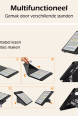Nomfy Hoesje Geschikt voor Kobo Libra Colour Hoes Book Case Trifold - Hoes Geschikt voor Kobo Libra Colour Hoesje Book Cover - Don't Touch Me