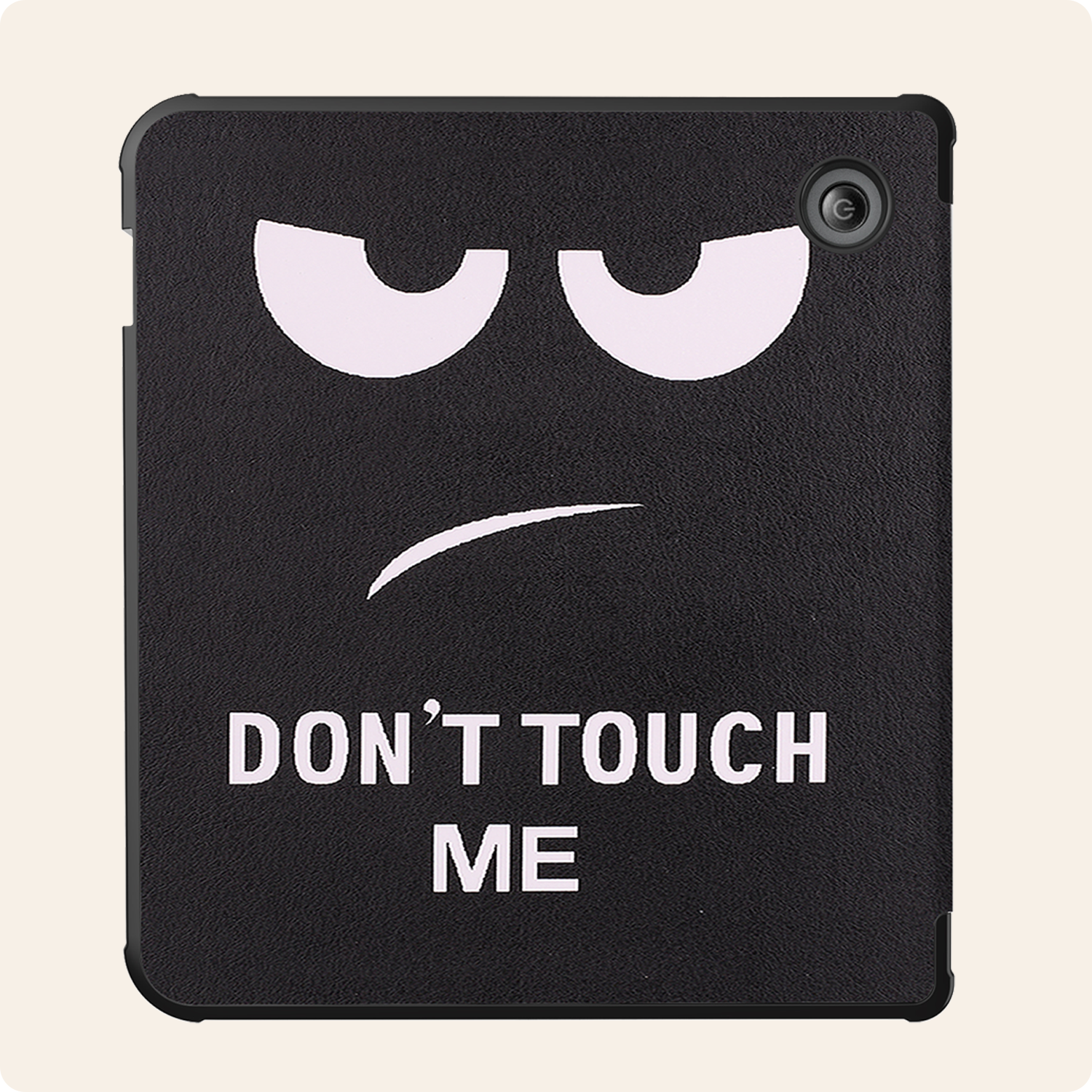 Nomfy Hoesje Geschikt voor Kobo Libra Colour Hoes Book Case Trifold - Hoes Geschikt voor Kobo Libra Colour Hoesje Book Cover - Don't Touch Me