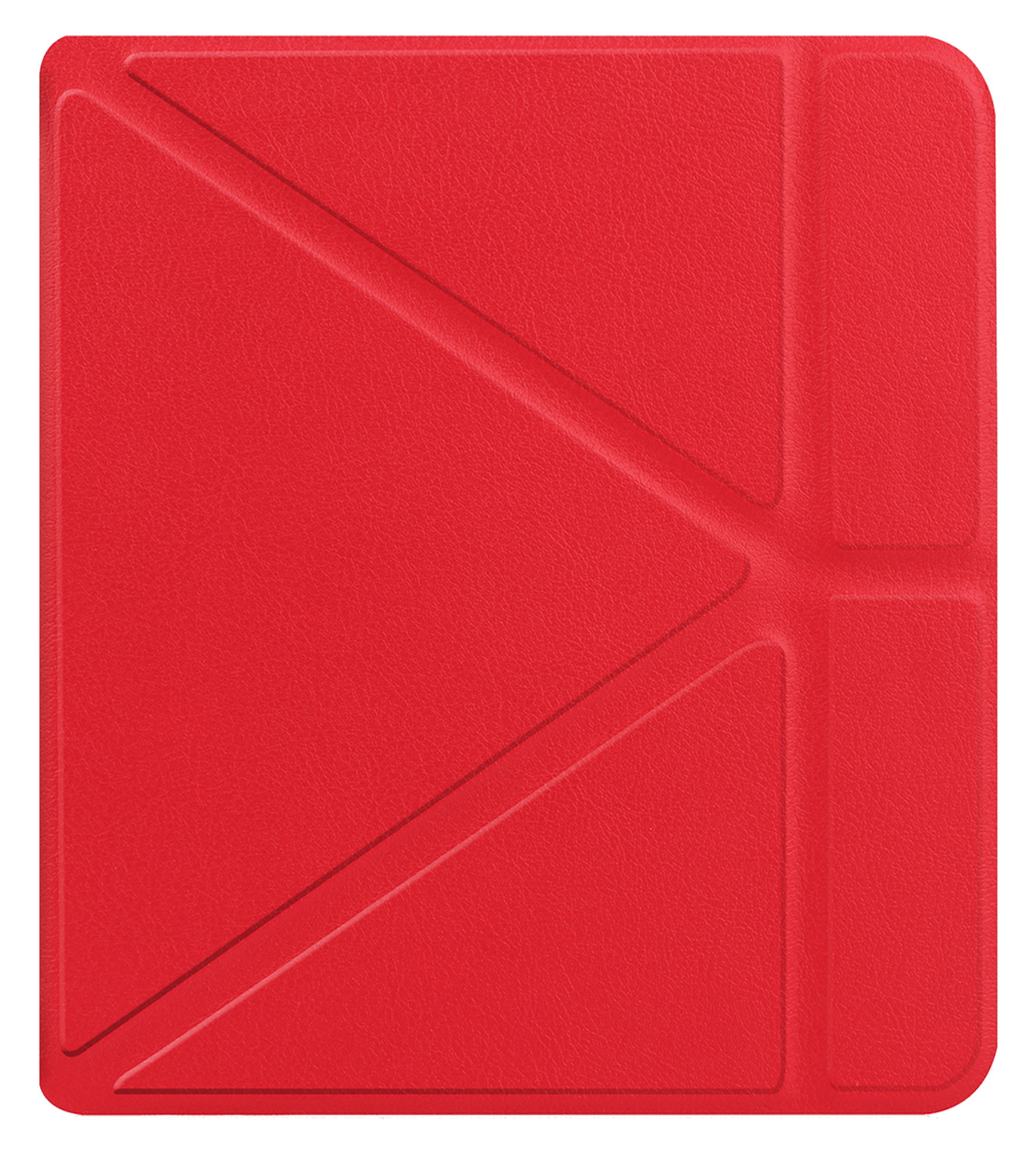 Nomfy Hoesje Geschikt voor Kobo Libra Colour Hoes Book Case Trifold - Hoes Geschikt voor Kobo Libra Colour Hoesje Book Cover - Rood