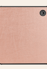Nomfy Hoesje Geschikt voor Kobo Libra Colour Hoes Book Case Trifold - Hoes Geschikt voor Kobo Libra Colour Hoesje Book Cover - Rosé Goud