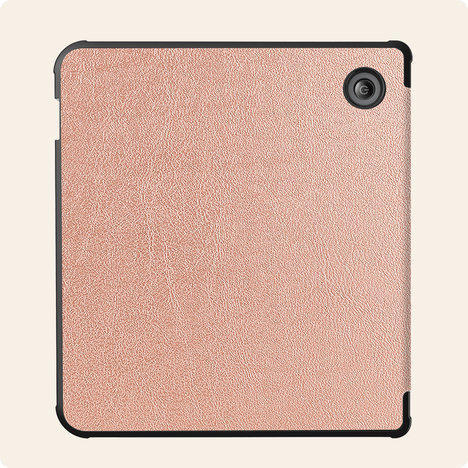 Nomfy Hoesje Geschikt voor Kobo Libra Colour Hoes Book Case Trifold - Hoes Geschikt voor Kobo Libra Colour Hoesje Book Cover - Rosé Goud