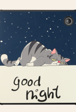 Nomfy Hoesje Geschikt voor Kobo Libra Colour Hoes Book Case Trifold - Hoes Geschikt voor Kobo Libra Colour Hoesje Book Cover - Kat