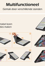 Nomfy Hoesje Geschikt voor Kobo Libra Colour Hoes Book Case Trifold - Hoes Geschikt voor Kobo Libra Colour Hoesje Book Cover - Graffity