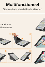 Nomfy Hoesje Geschikt voor Kobo Libra Colour Hoes Book Case Trifold - Hoes Geschikt voor Kobo Libra Colour Hoesje Book Cover - Eenhoorn