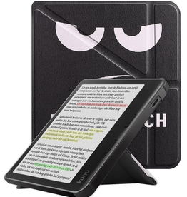 NoXx NoXx Kobo Libra Colour Hoesje Trifold - Don't Touch Me