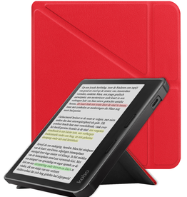 NoXx NoXx Kobo Libra Colour Hoesje Trifold - Rood