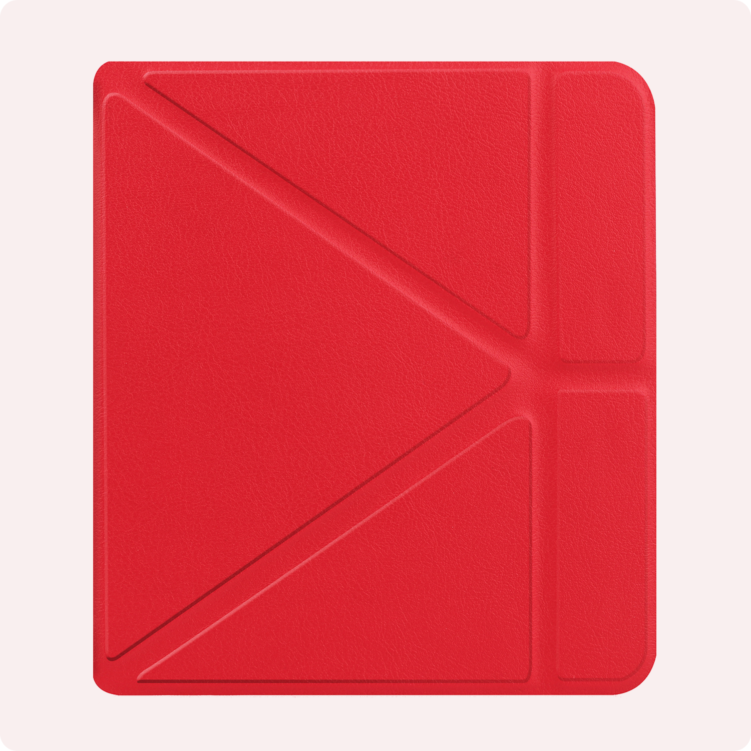 NoXx Hoes Geschikt voor Kobo Libra Colour Hoesje Bookcase Cover Book Case Hoes Cover Trifold - Rood