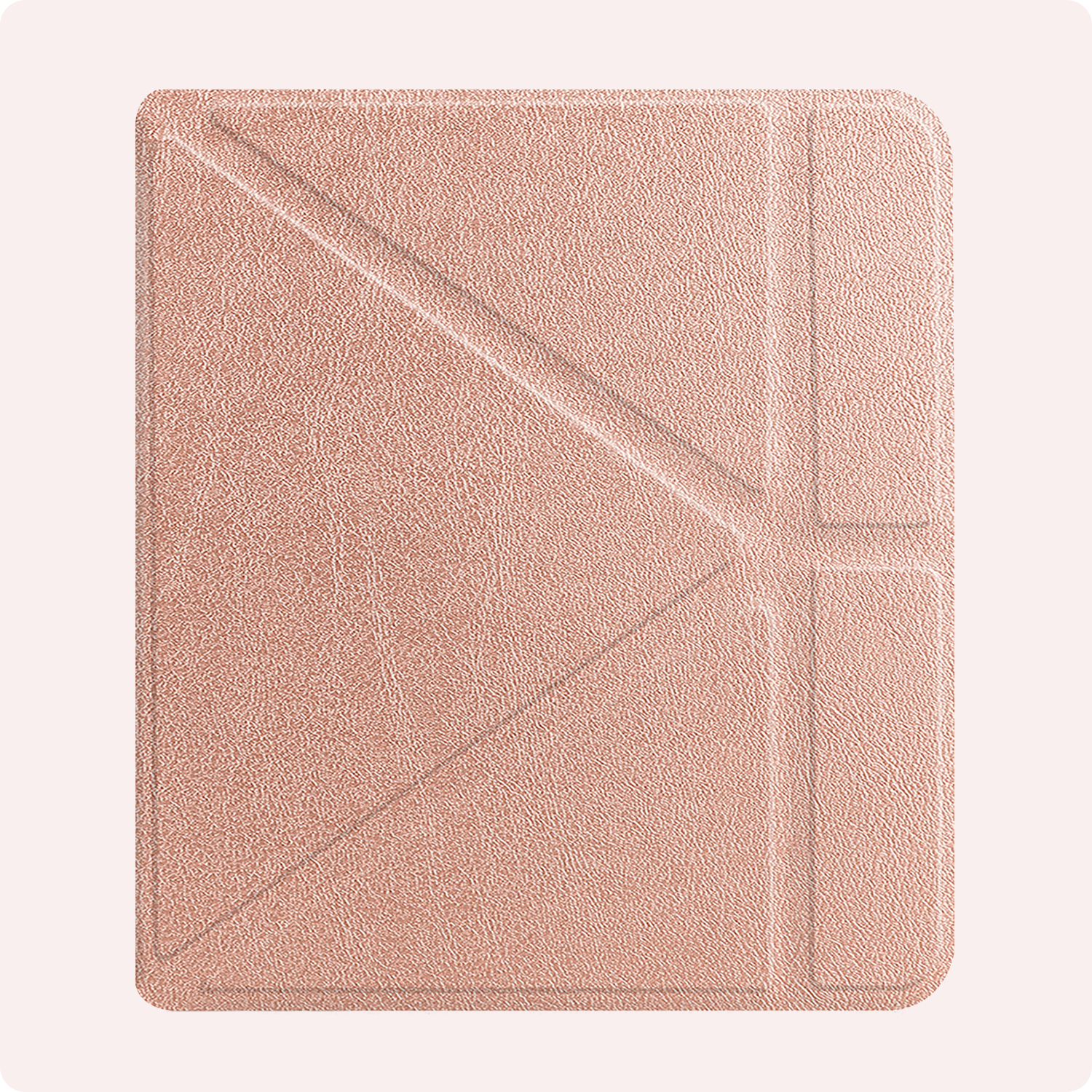NoXx Hoes Geschikt voor Kobo Libra Colour Hoesje Bookcase Cover Book Case Hoes Cover Trifold - Rosé Goud