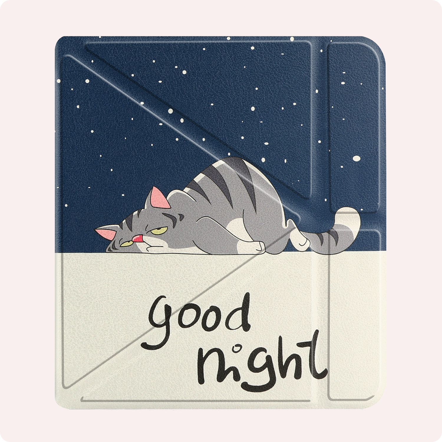 NoXx Hoes Geschikt voor Kobo Libra Colour Hoesje Bookcase Cover Book Case Hoes Cover Trifold - Kat