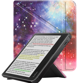 NoXx NoXx Kobo Libra Colour Hoesje Trifold - Galaxy