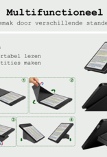 BASEY. Hoes Geschikt voor Kobo Libra Colour Hoesje Bookcase Cover Hoes Trifold - Hoesje Geschikt voor Kobo Libra Colour Hoes Cover Case - Zwart