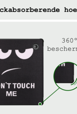 BASEY. Hoes Geschikt voor Kobo Libra Colour Hoesje Bookcase Cover Hoes Trifold - Hoesje Geschikt voor Kobo Libra Colour Hoes Cover Case - Don't Touch Me