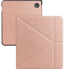 BASEY. BASEY. Kobo Libra Colour Hoesje Trifold - Rose Goud