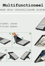 BASEY. Hoes Geschikt voor Kobo Libra Colour Hoesje Bookcase Cover Hoes Trifold - Hoesje Geschikt voor Kobo Libra Colour Hoes Cover Case - Kat