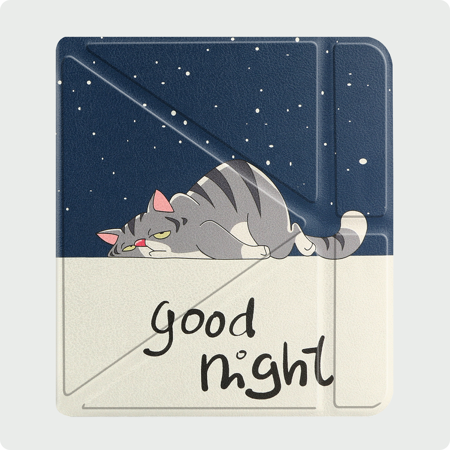 BASEY. Hoes Geschikt voor Kobo Libra Colour Hoesje Bookcase Cover Hoes Trifold - Hoesje Geschikt voor Kobo Libra Colour Hoes Cover Case - Kat