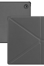 BASEY. Hoes Geschikt voor Kobo Libra Colour Hoesje Bookcase Cover Hoes Trifold - Hoesje Geschikt voor Kobo Libra Colour Hoes Cover Case - Grijs