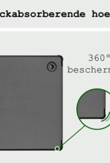 BASEY. Hoes Geschikt voor Kobo Libra Colour Hoesje Bookcase Cover Hoes Trifold - Hoesje Geschikt voor Kobo Libra Colour Hoes Cover Case - Grijs