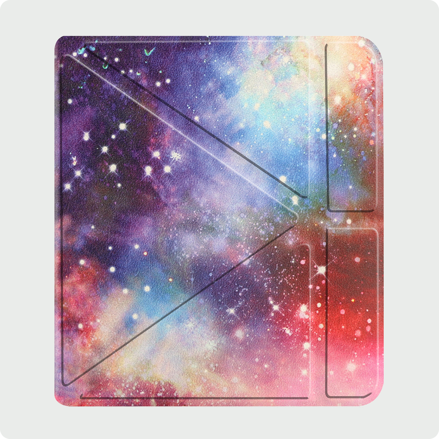 BASEY. Hoes Geschikt voor Kobo Libra Colour Hoesje Bookcase Cover Hoes Trifold - Hoesje Geschikt voor Kobo Libra Colour Hoes Cover Case - Galaxy